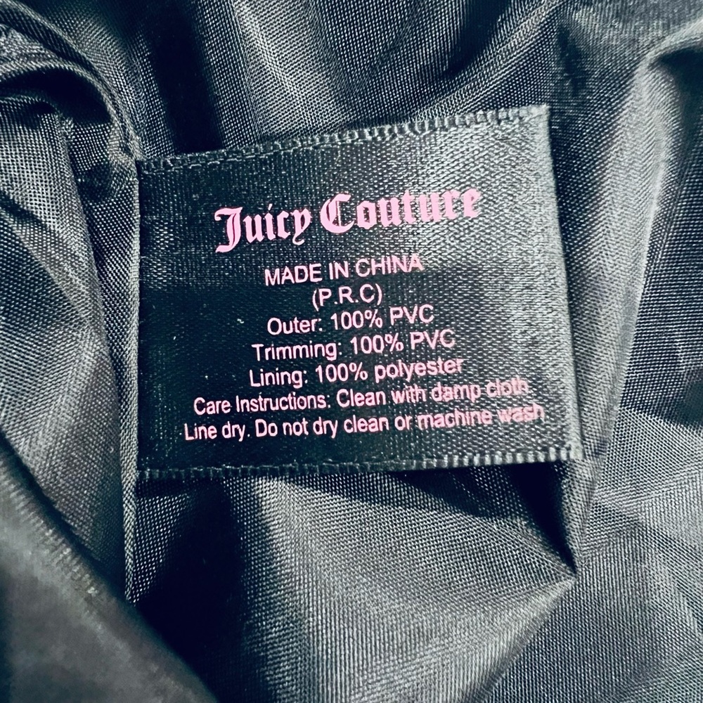 Juicy Couture Hot Pink w/ Black & White Stripe Side Panel Large Tote -new - Picture 9 of 12